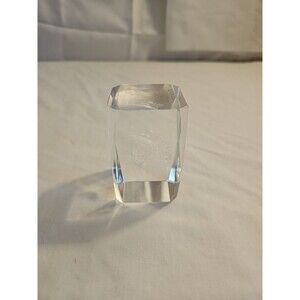 3D Laser Etched Crystal Glass, I love you Cube Paperweight 3”x 2”x2"